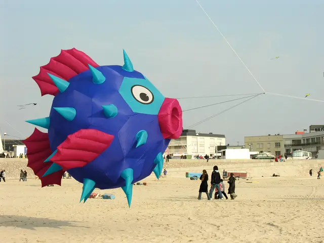 Large-scale event in Hong Kong showcasing heated air balloons modeled after animals and live...