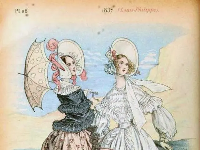 This picture is consists of a poster, which includes two girls in the image.